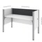 Bestar Bestar Pro-Biz 63W Single Office Cubicle with Gray Tack Board and Low Privacy Panels in white 100871CG-17 - alternate 5